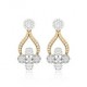 Designer Earrings with Certified Diamonds in 18k Gold - ERM10103W